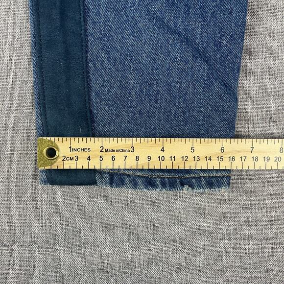 BDG Jeans Urban Outfitters Mens 32x30 Blue Stripe Distressed - Picture 11 of 11